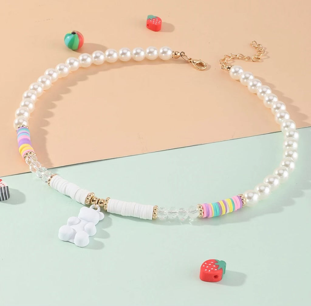 Cloudy Gummy Bear Necklace