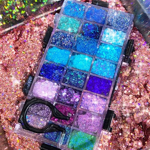 24 Color Eye Shadow Gel "Under The Sea"